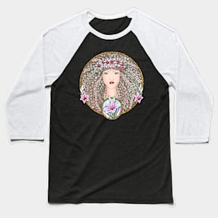 Mother Earth Gddess Baseball T-Shirt